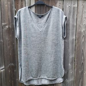 George V-Neck Metallic Blouse